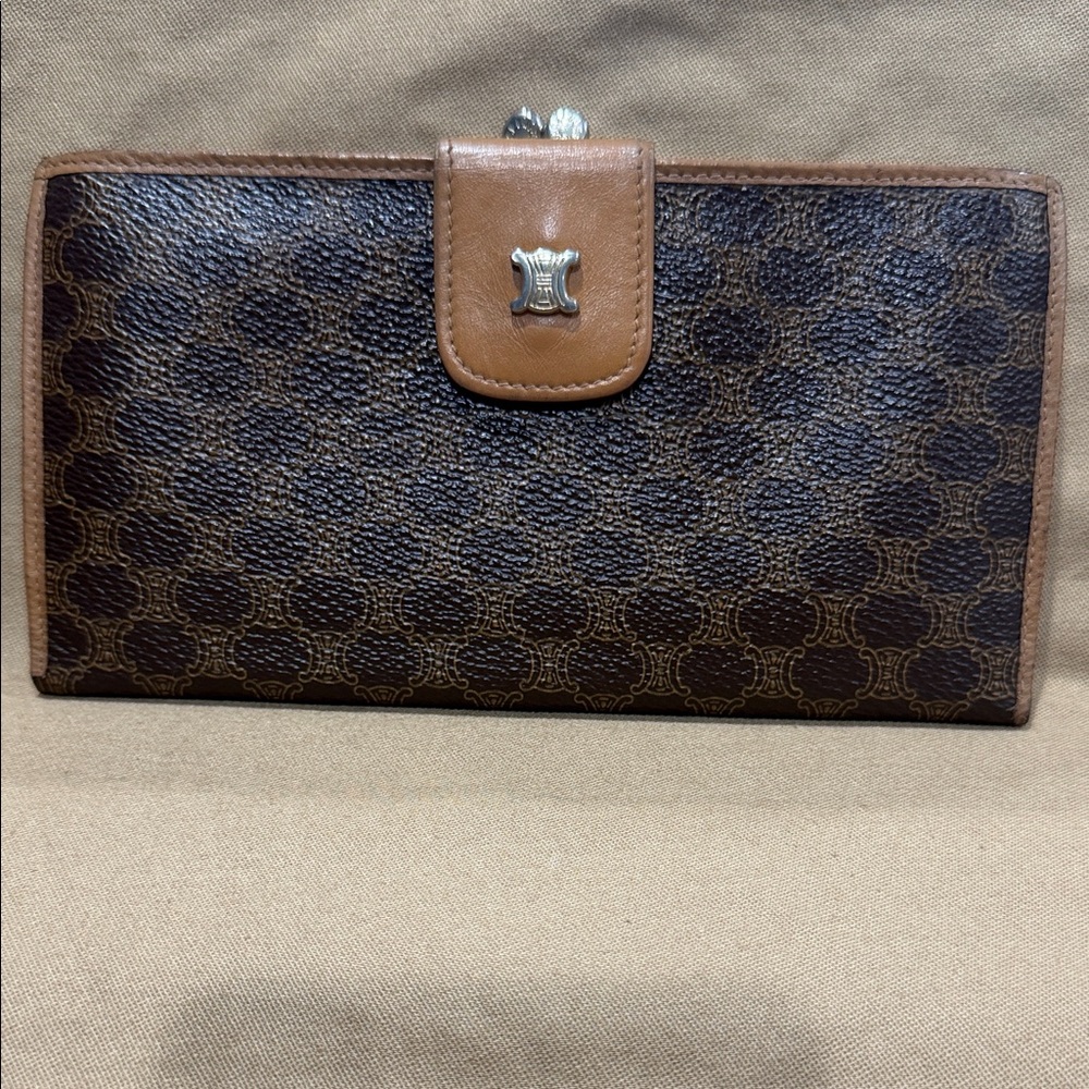 Celine Brown and Tan Wallet